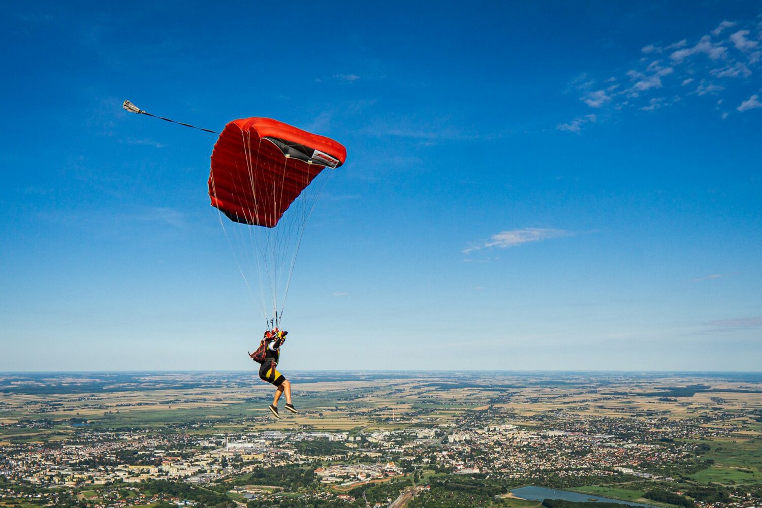 Hoe duur is parachutespringen op Texel?